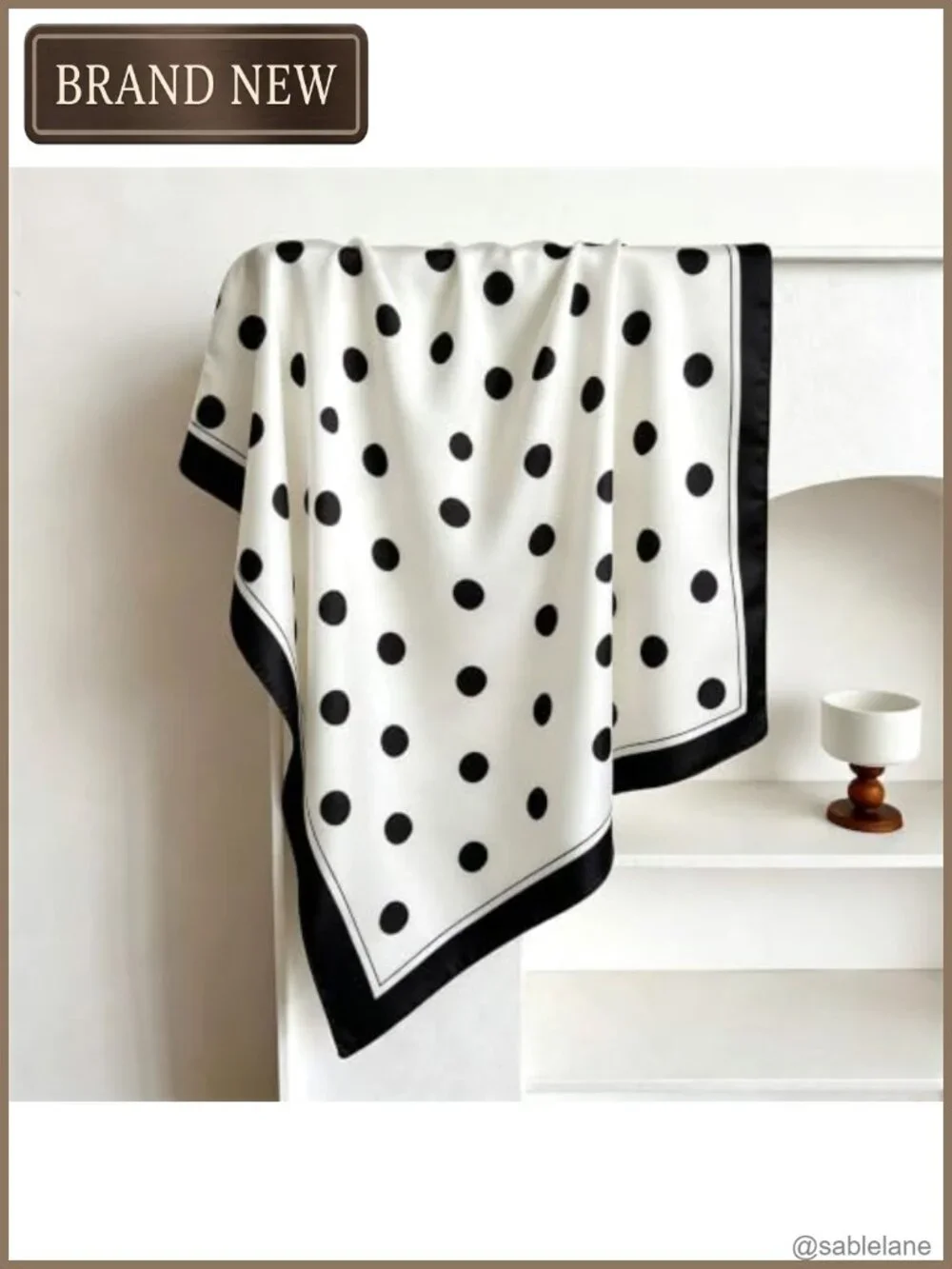 Women's Silk Feeling Satin Head Scarf 27.5